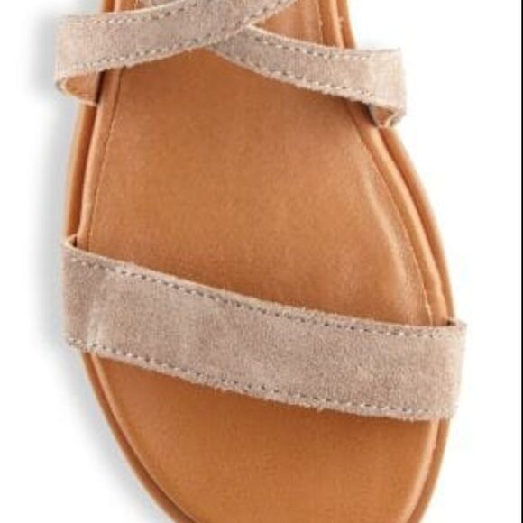 Seychelles Sandals Tall Gladiator Sandals tan brown 6.5 faux suede - Picture 5 of 8